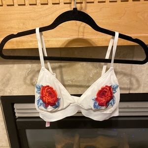 ‘PINK’ Rose/Mesh Bralette